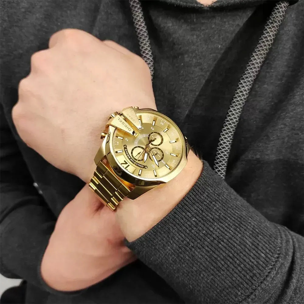 Diesel Masculino Cronógrafo Dourado Dz4360b1 C2kx