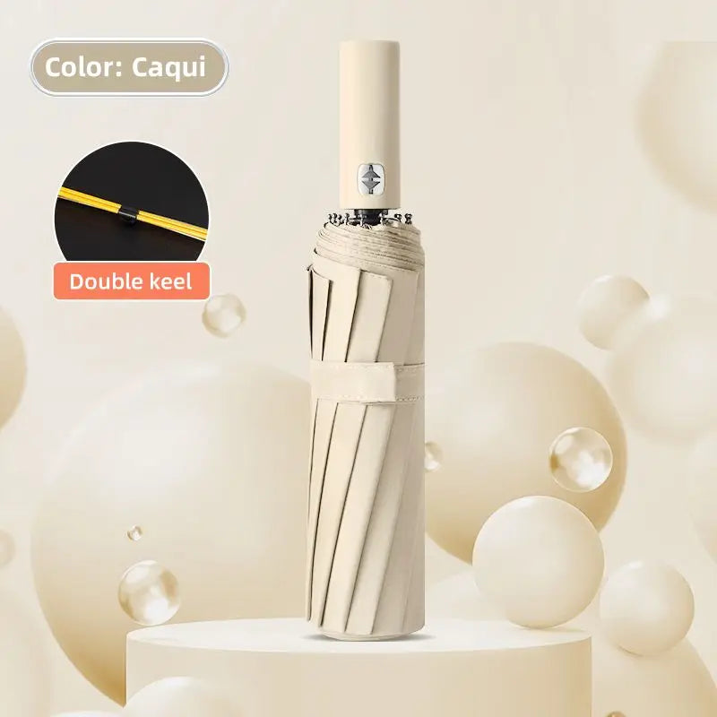 Guarda-Chuva Automático Premium - Reforçado (24 Varetas) com Proteção UV Resistente ao vento.